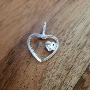 925 sterling silver heart pendant